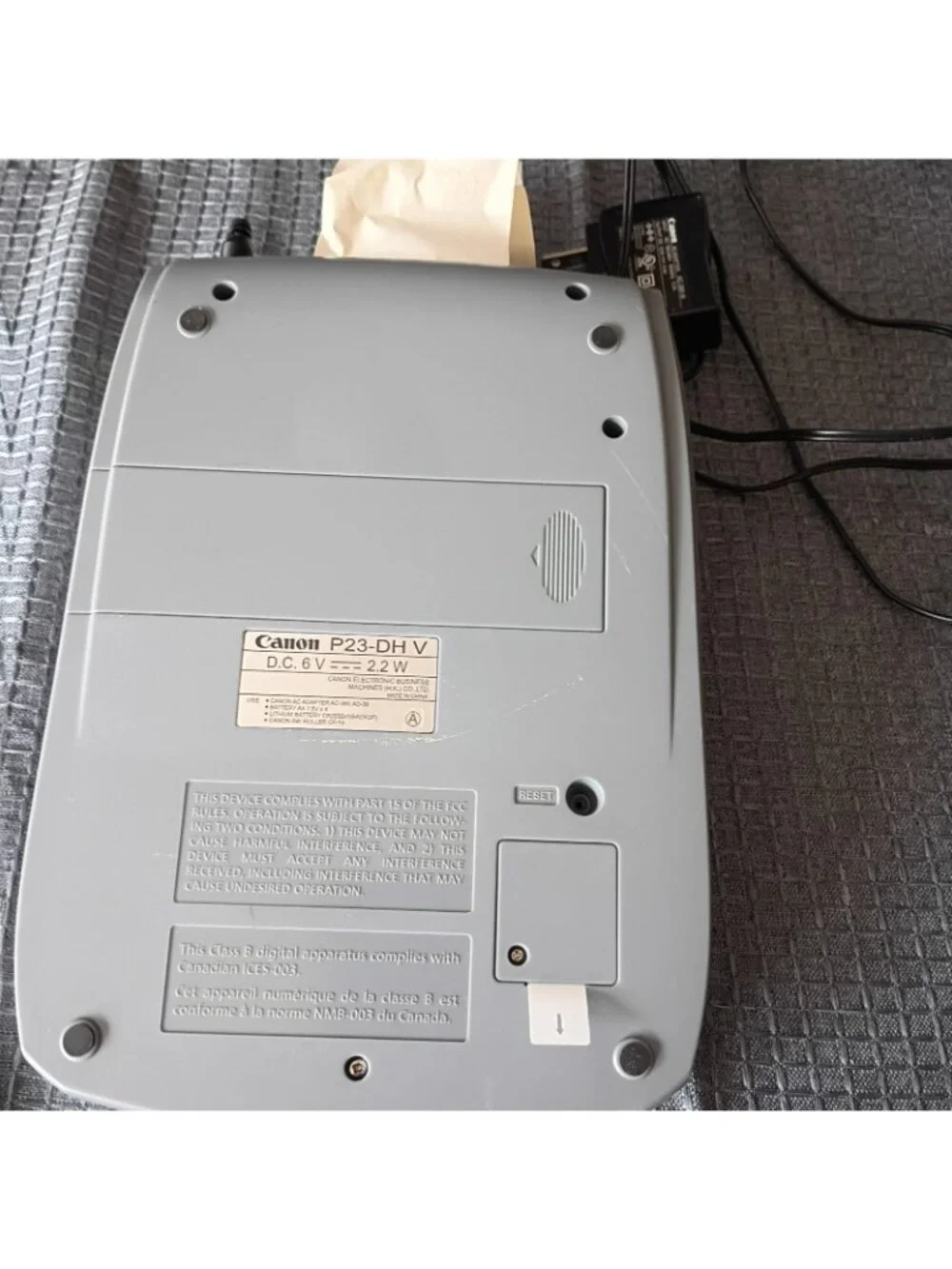 canon p23-dhv printing Not Work  But calculator Works